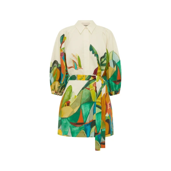 Alemais Mokshini Mini Dress  Sustainable Dresses with Alemais print -  Luxury Handbags Australian Designer