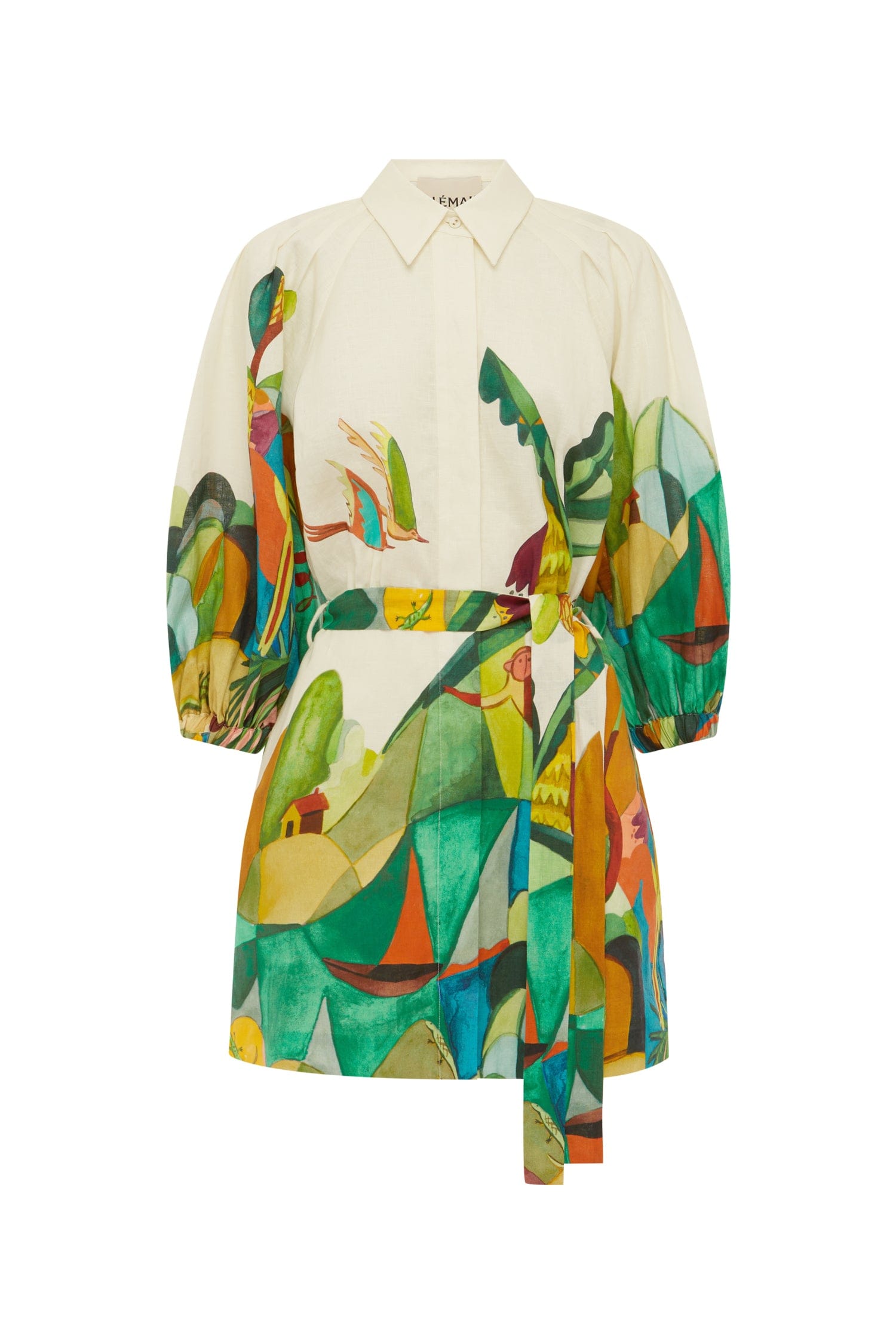 Alemais Mokshini Mini Dress  Sustainable Dresses with Alemais print -  Luxury Handbags Australian Designer