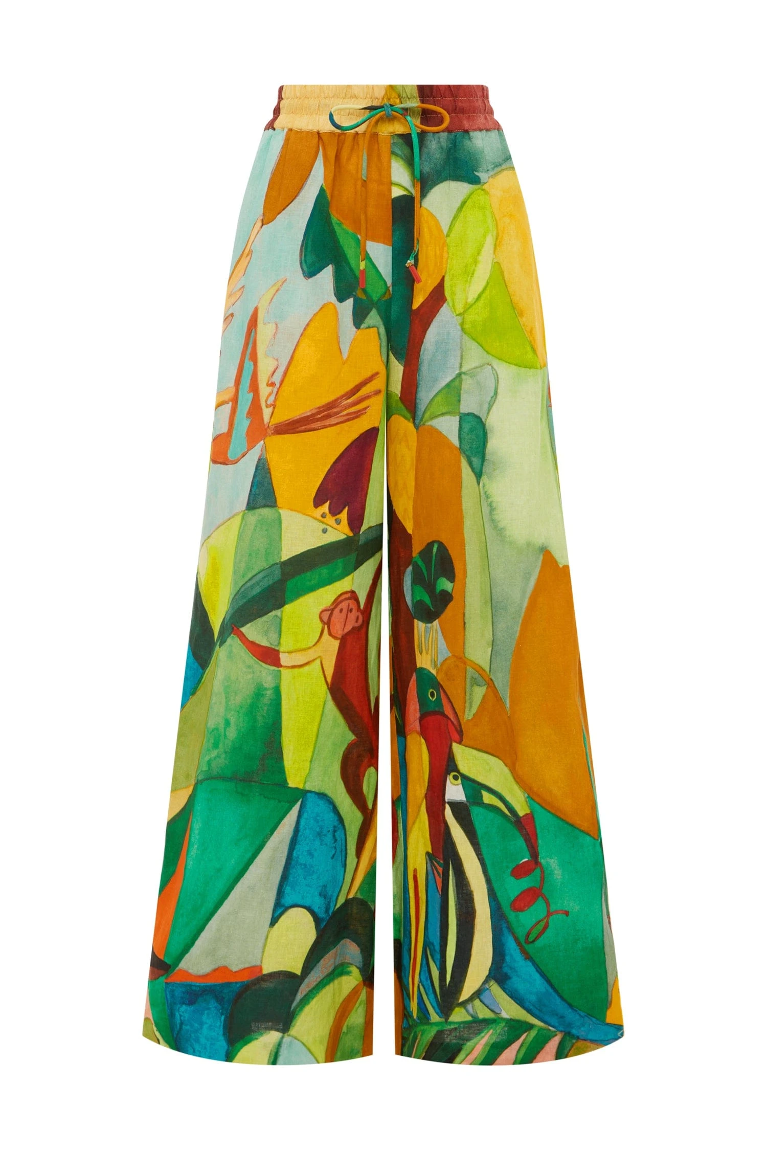 Mokshini Pant by Alemais - Pants Alemais Mokshini Pant Sustainable Pants with Alemais print - Luxury Handbags Australian Designer