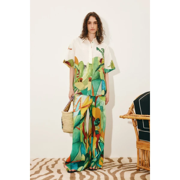 Alemais Mokshini Shirt  Sustainable Tops with Alemais print -  Luxury Handbags Australian Designer