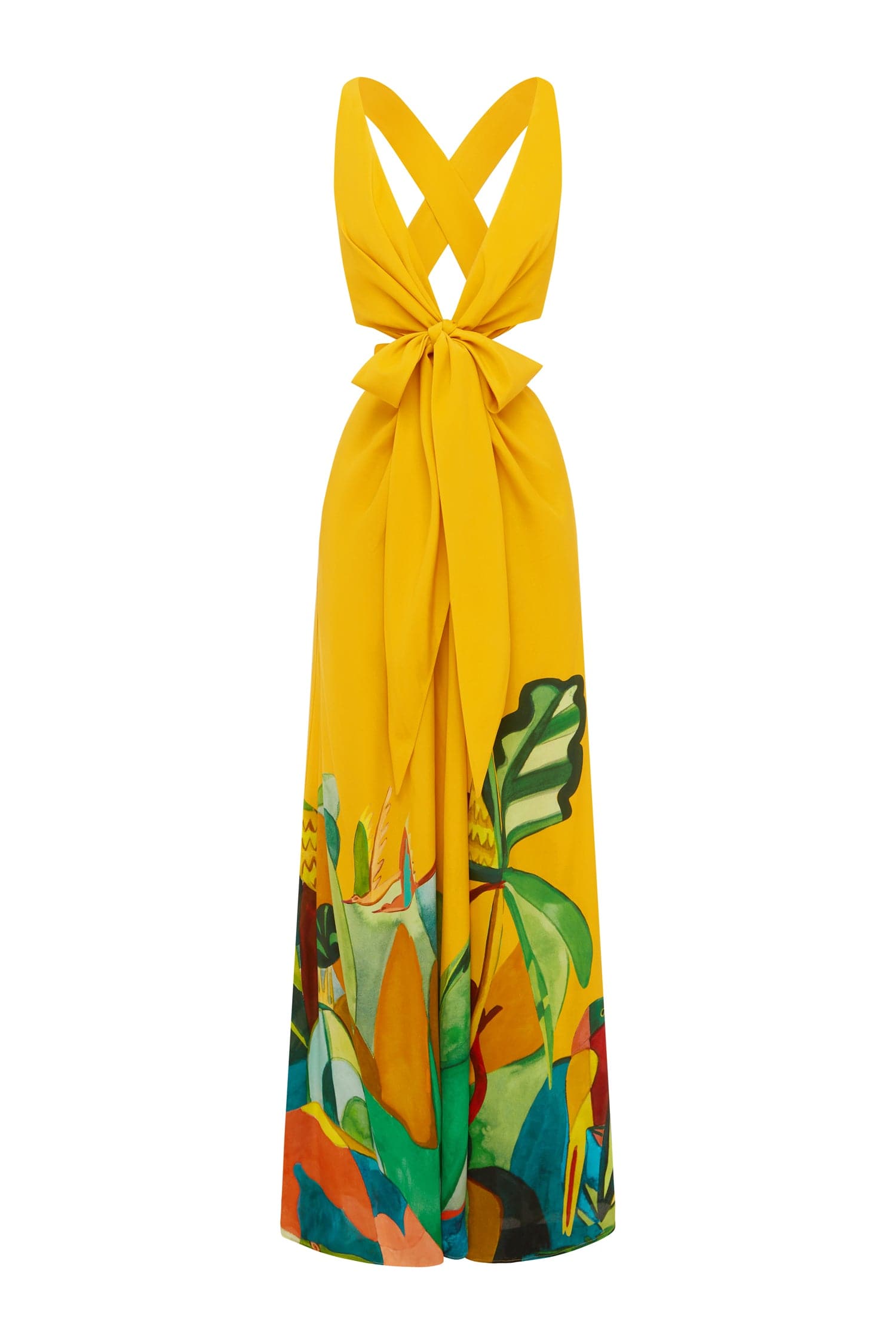 Alemais Mokshini Silk Cut Out Midi Dress  Sustainable Dresses with Alemais print -  Luxury Handbags Australian Designer