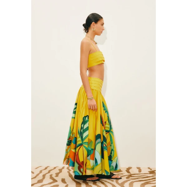 Alemais Mokshini Skirt  Sustainable Skirts with Alemais print -  Luxury Handbags Australian Designer