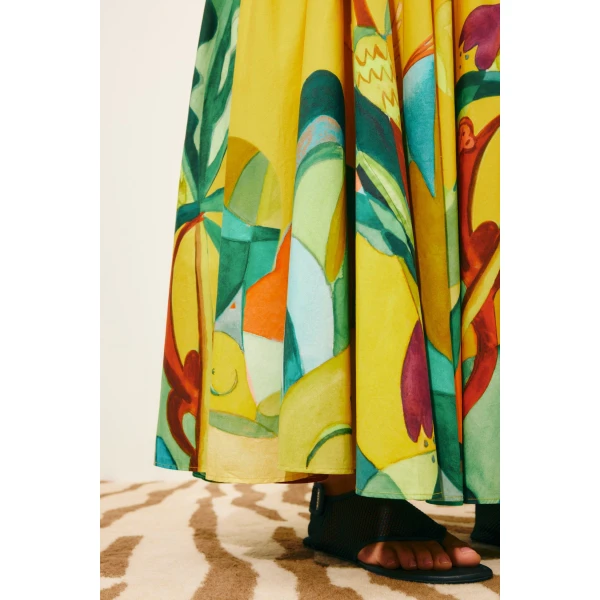 Alemais Mokshini Skirt  Sustainable Skirts with Alemais print -  Luxury Handbags Australian Designer