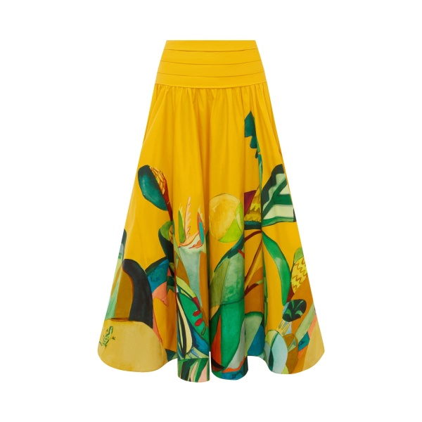 Alemais Mokshini Skirt  Sustainable Skirts with Alemais print -  Luxury Handbags Australian Designer
