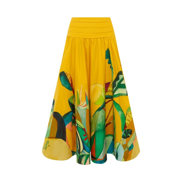 Alemais Mokshini Skirt  Sustainable Skirts with Alemais print -  Luxury Handbags Australian Designer