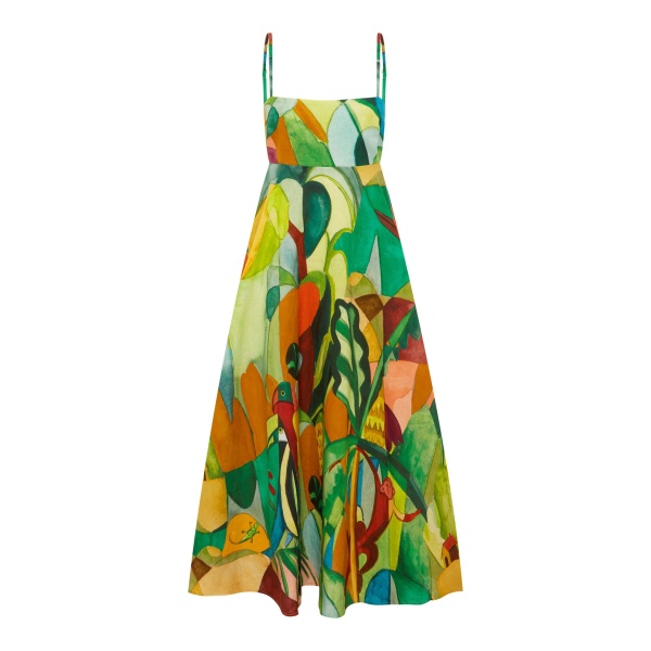 Alemais Mokshini Sundress  Sustainable Dresses with Alemais print -  Luxury Handbags Australian Designer
