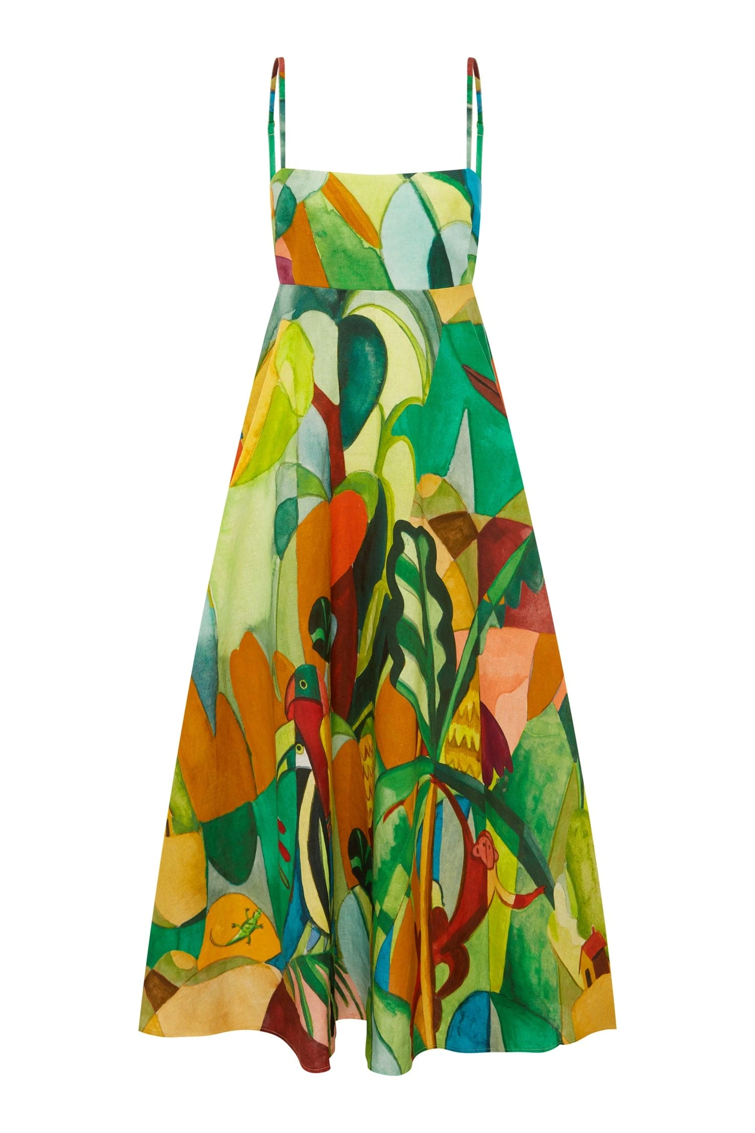 Mokshini Sundress by Alemais - Dresses Alemais Mokshini Sundress Sustainable Dresses with Alemais print - Luxury Handbags Australian Designer