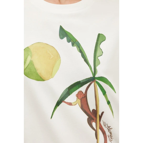 Alemais Mokshini Tee  Sustainable Tops with Alemais print -  Luxury Handbags Australian Designer