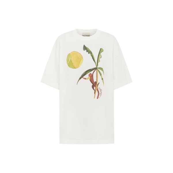 Alemais Mokshini Tee  Sustainable Tops with Alemais print -  Luxury Handbags Australian Designer
