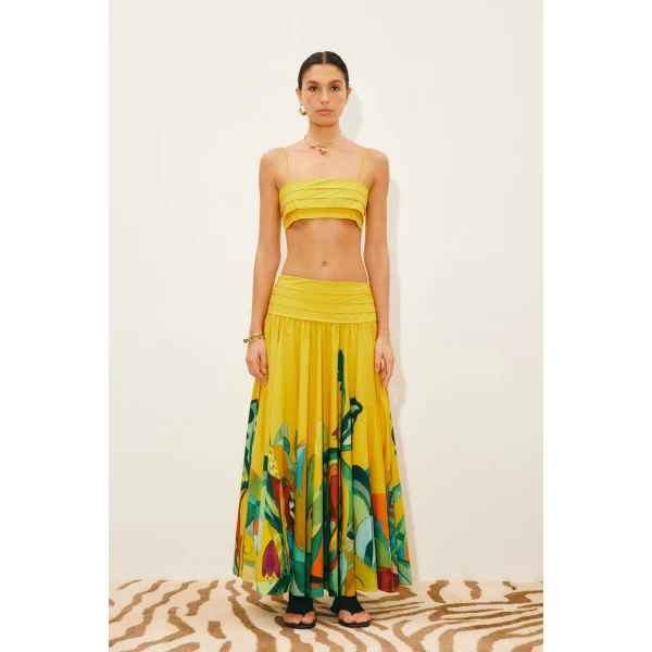 Alemais Mokshini Top  Sustainable Tops with Alemais print -  Luxury Handbags Australian Designer