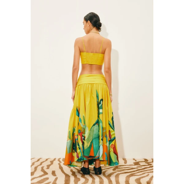 Alemais Mokshini Top  Sustainable Tops with Alemais print -  Luxury Handbags Australian Designer