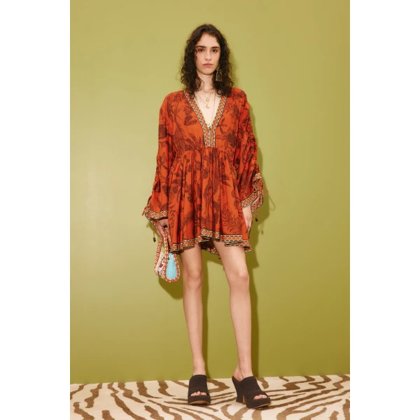 Alemais Monkey Dance Mini Dress  Sustainable Dresses with Alemais print -  Luxury Handbags Australian Designer