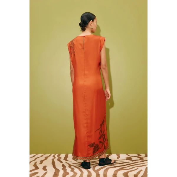 Alemais Monkey Dance Silk Midi Dress  Sustainable Dresses with Alemais print -  Luxury Handbags Australian Designer