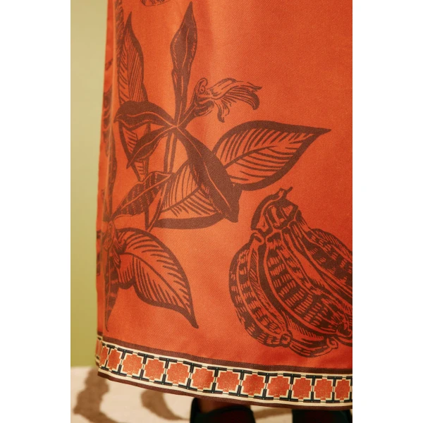 Alemais Monkey Dance Silk Midi Dress  Sustainable Dresses with Alemais print -  Luxury Handbags Australian Designer