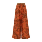 Alemais Monkey Dance Silk Palazzo Pant  Sustainable Pants with Alemais print -  Luxury Handbags Australian Designer