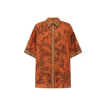 Alemais Monkey Dance Silk Shirt  Sustainable Tops with Alemais print -  Luxury Handbags Australian Designer