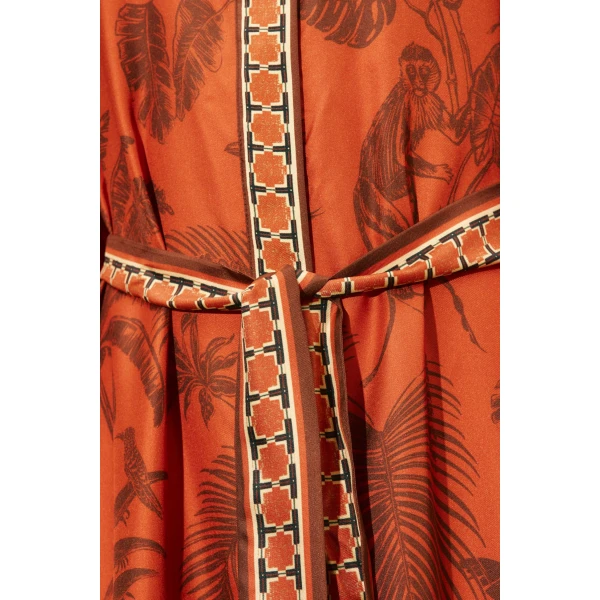 Alemais Monkey Dance Silk Shirtdress  Sustainable Dresses with Alemais print -  Luxury Handbags Australian Designer