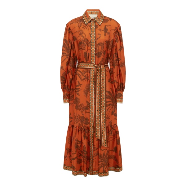Alemais Monkey Dance Silk Shirtdress  Sustainable Dresses with Alemais print -  Luxury Handbags Australian Designer