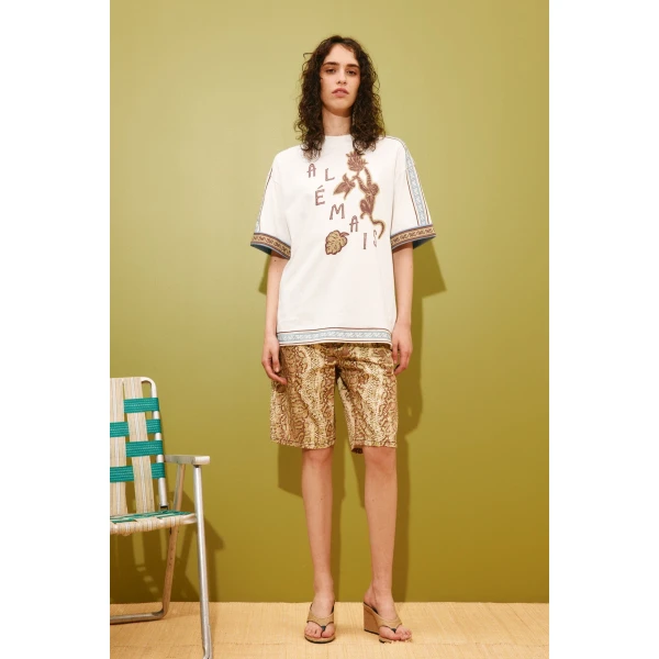 Alemais Monkey Dance Tee  Sustainable Tops with Alemais print -  Luxury Handbags Australian Designer