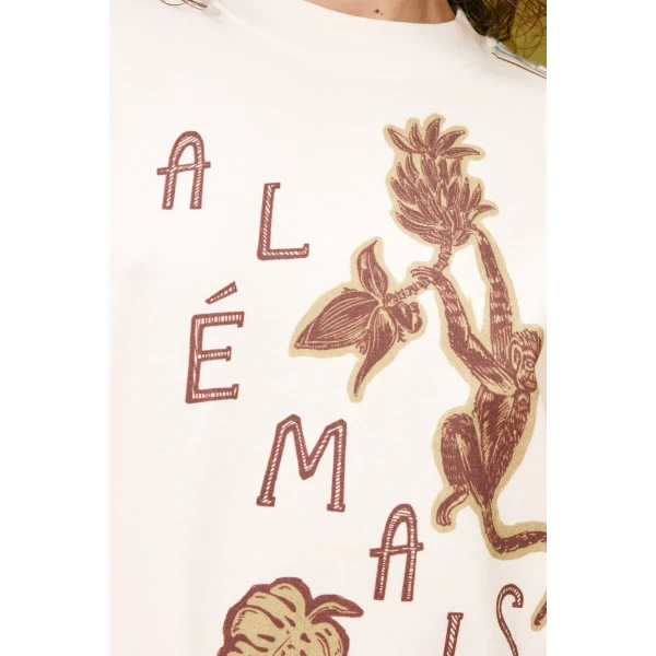 Alemais Monkey Dance Tee  Sustainable Tops with Alemais print -  Luxury Handbags Australian Designer
