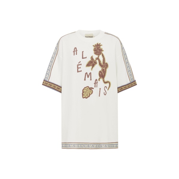 Alemais Monkey Dance Tee  Sustainable Tops with Alemais print -  Luxury Handbags Australian Designer