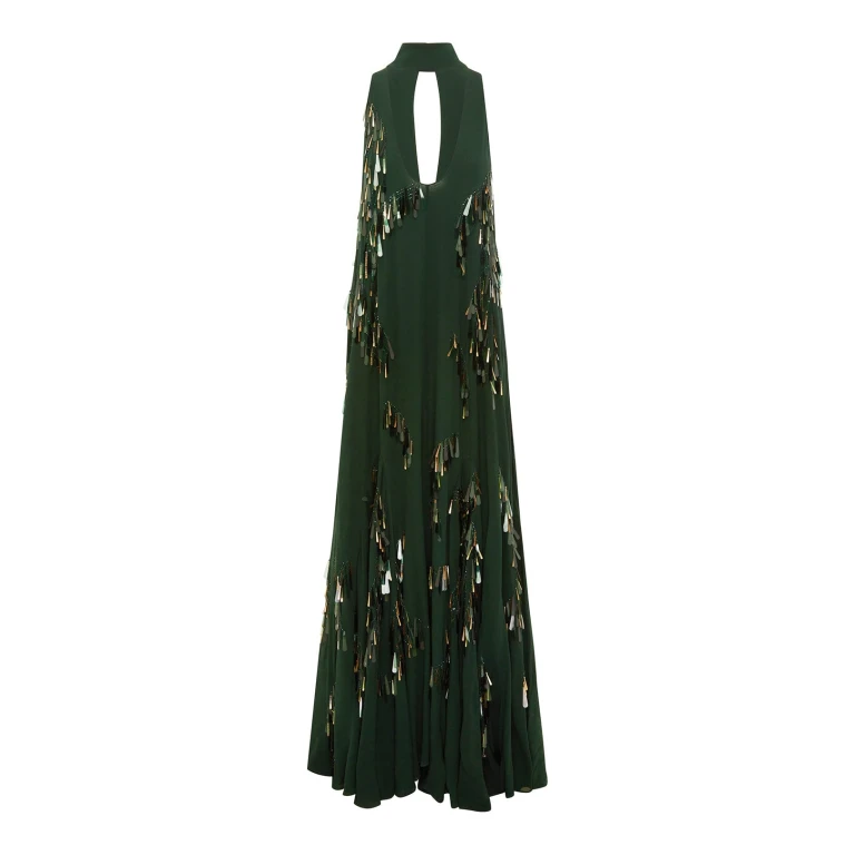 Alemais Ophira Sequin Gown  Sustainable Dresses with Alemais print -  Luxury Handbags Australian Designer