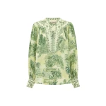 Alemais Sara Blouse  Sustainable Tops with Alemais print -  Luxury Handbags Australian Designer