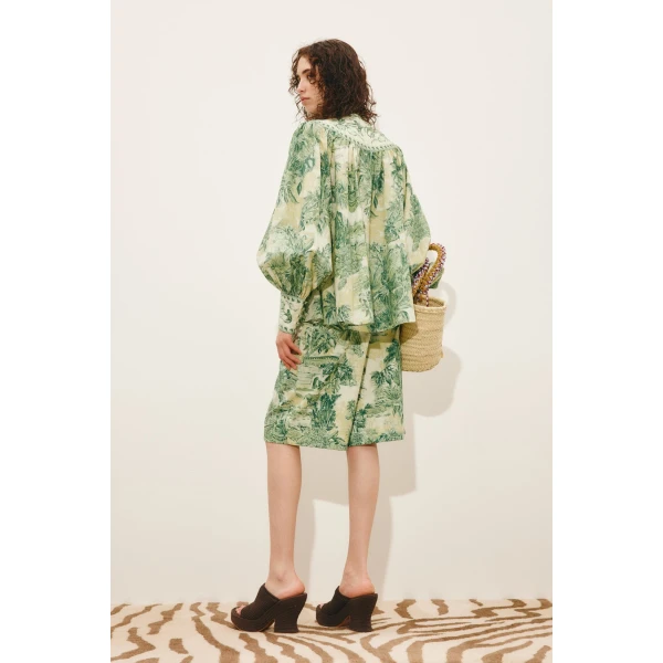 Alemais Sara Blouse  Sustainable Tops with Alemais print -  Luxury Handbags Australian Designer