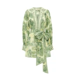 Alemais Sara Mini Dress  Sustainable Dresses with Alemais print -  Luxury Handbags Australian Designer