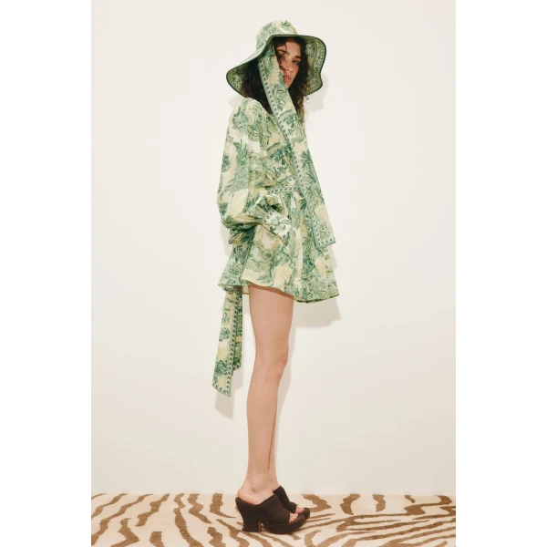 Alemais Sara Mini Dress  Sustainable Dresses with Alemais print -  Luxury Handbags Australian Designer