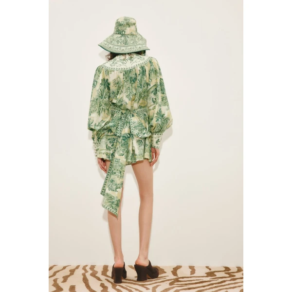 Alemais Sara Mini Dress  Sustainable Dresses with Alemais print -  Luxury Handbags Australian Designer