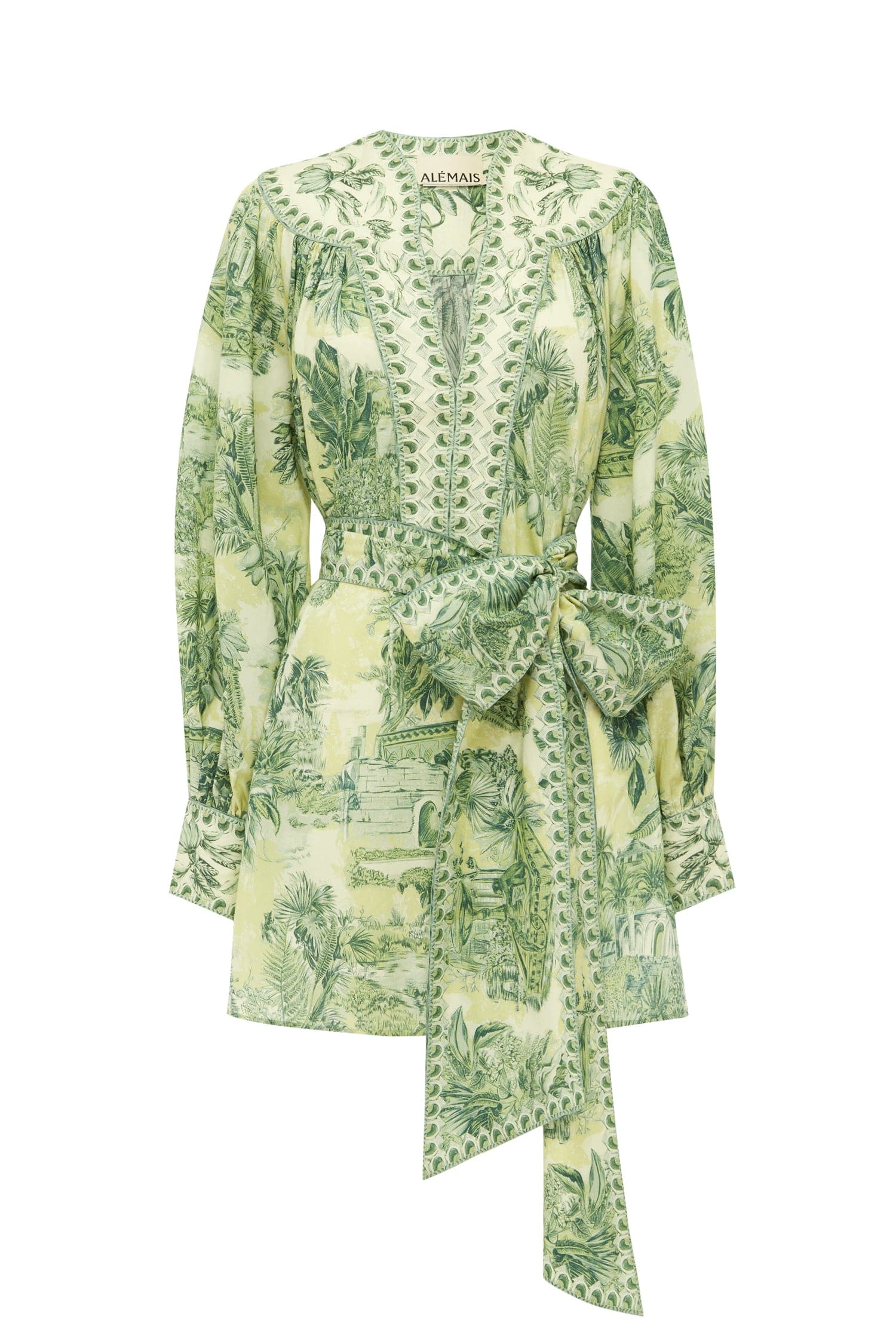 Alemais Sara Mini Dress  Sustainable Dresses with Alemais print -  Luxury Handbags Australian Designer