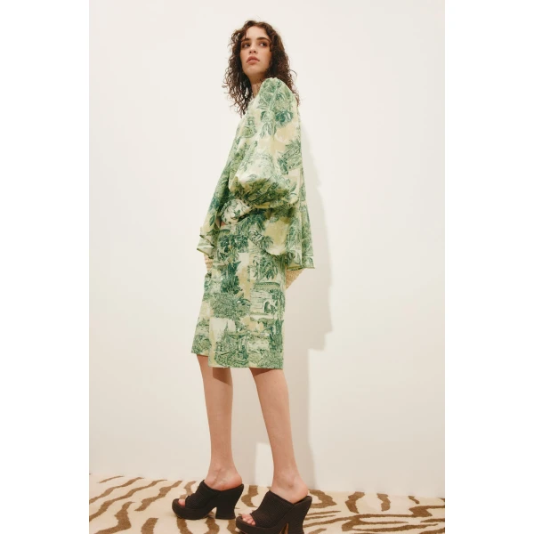 Alemais Sara Short  Sustainable Shorts with Alemais print -  Luxury Handbags Australian Designer