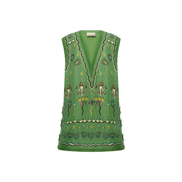 Alemais Sun Dancer Mini Dress  Sustainable Dresses with Alemais print -  Luxury Handbags Australian Designer