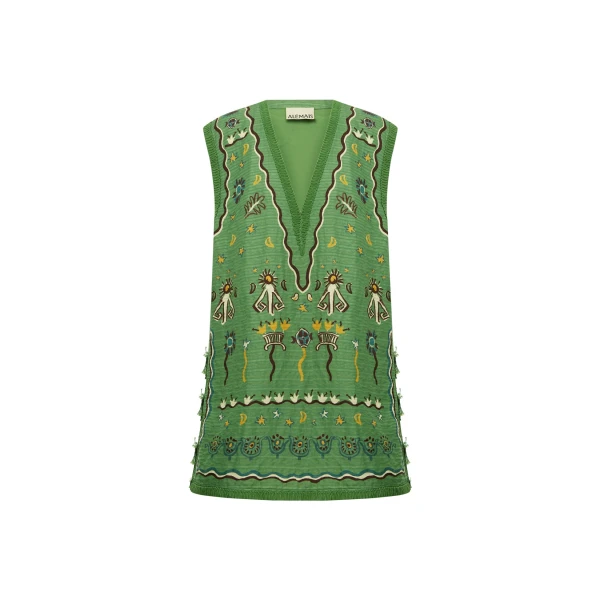 Alemais Sun Dancer Mini Dress  Sustainable Dresses with Alemais print -  Luxury Handbags Australian Designer