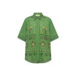 Alemais Sun Dancer Shirt  Sustainable Tops with Alemais print -  Luxury Handbags Australian Designer