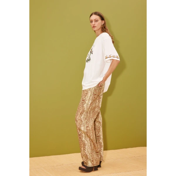 Alemais Sun Dancer Tee  Sustainable Tops with Alemais print -  Luxury Handbags Australian Designer