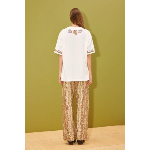 Alemais Sun Dancer Tee  Sustainable Tops with Alemais print -  Luxury Handbags Australian Designer