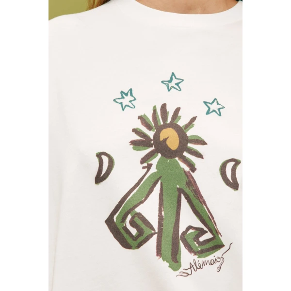 Alemais Sun Dancer Tee  Sustainable Tops with Alemais print -  Luxury Handbags Australian Designer
