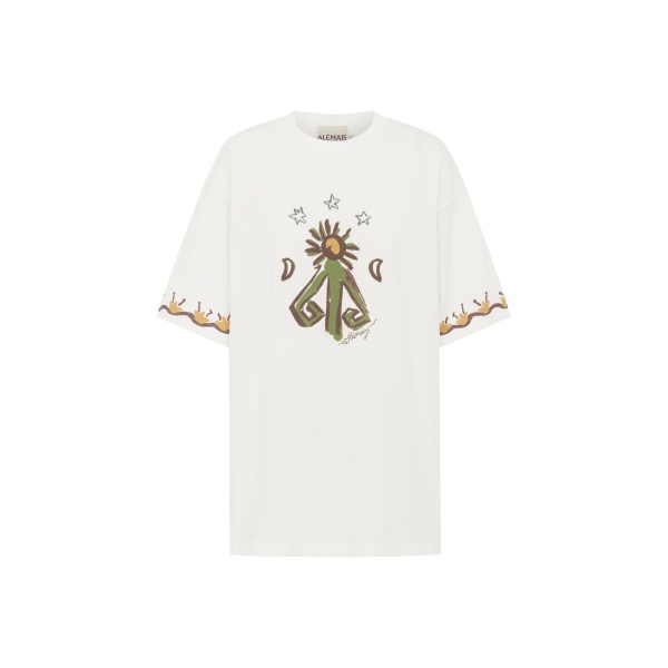 Alemais Sun Dancer Tee  Sustainable Tops with Alemais print -  Luxury Handbags Australian Designer