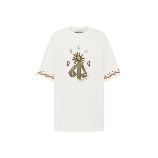 Alemais Sun Dancer Tee  Sustainable Tops with Alemais print -  Luxury Handbags Australian Designer