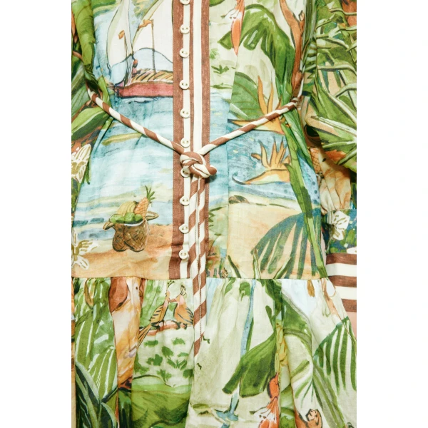 Alemais Toucan Tango Mini Dress  Sustainable Dresses with Alemais print -  Luxury Handbags Australian Designer