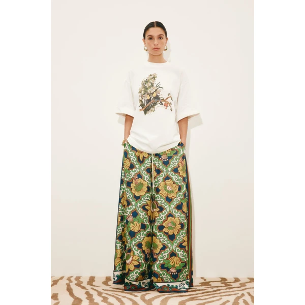 Alemais Toucan Tango Tee  Sustainable Tops with Alemais print -  Luxury Handbags Australian Designer