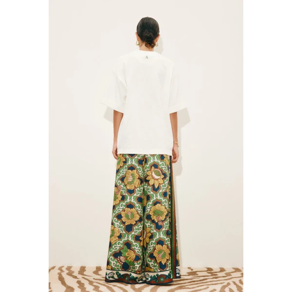 Alemais Toucan Tango Tee  Sustainable Tops with Alemais print -  Luxury Handbags Australian Designer