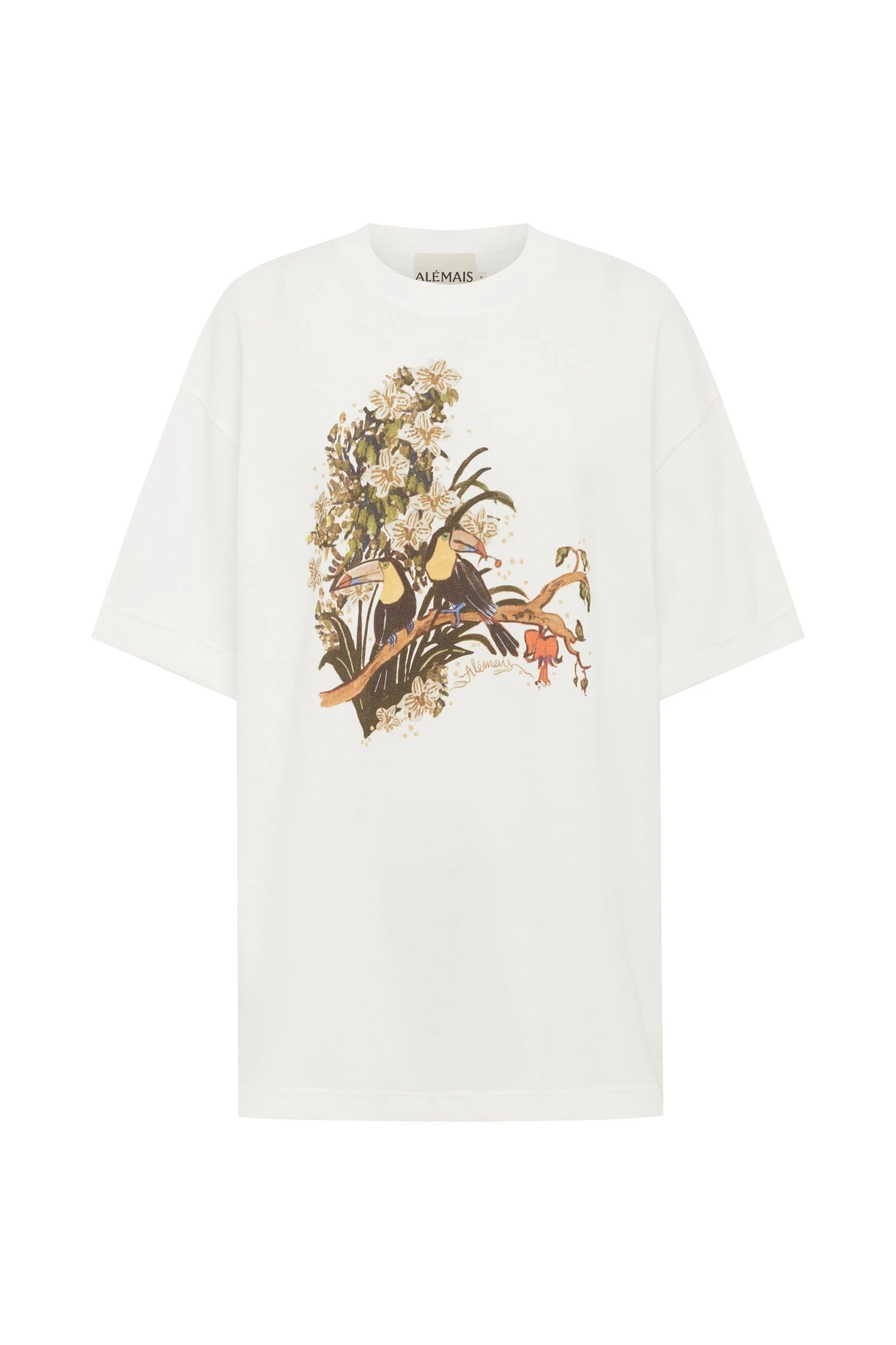 Toucan Tango Tee by Alemais - Tops Alemais Toucan Tango Tee Sustainable Tops with Alemais print - Luxury Handbags Australian Designer