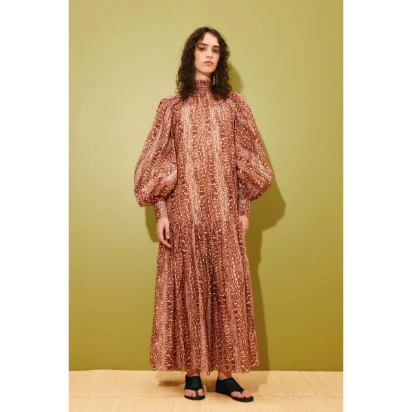 Alemais Varna Gown  Sustainable Dresses with Alemais print -  Luxury Handbags Australian Designer