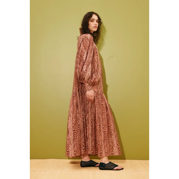 Alemais Varna Gown  Sustainable Dresses with Alemais print -  Luxury Handbags Australian Designer
