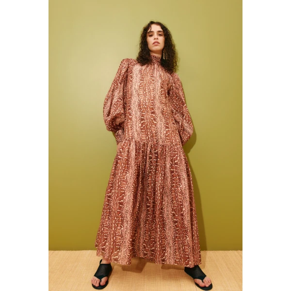 Alemais Varna Gown  Sustainable Dresses with Alemais print -  Luxury Handbags Australian Designer