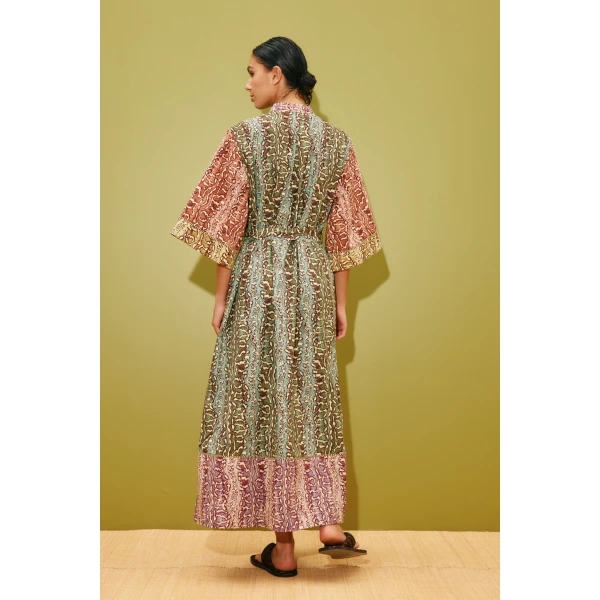 Alemais Varna Midi Dress  Sustainable Dresses with Alemais print -  Luxury Handbags Australian Designer