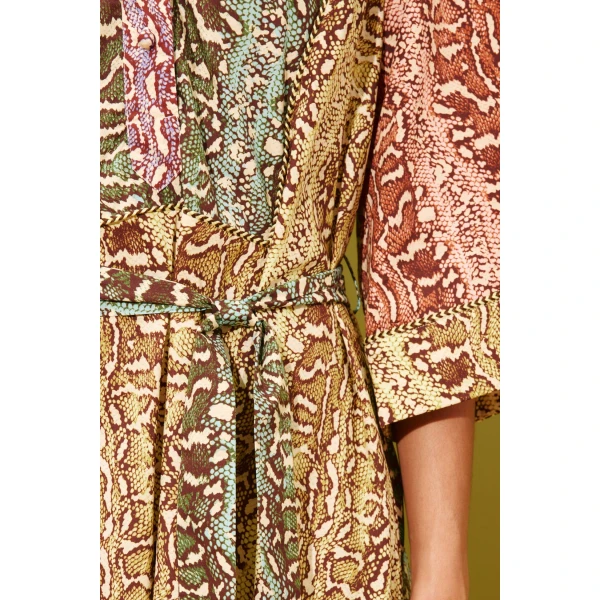 Alemais Varna Midi Dress  Sustainable Dresses with Alemais print -  Luxury Handbags Australian Designer